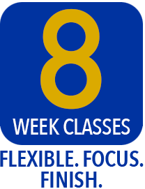 8 week classes. Flexible. Focus. Finish.