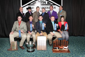 1st place livestock judging team 1