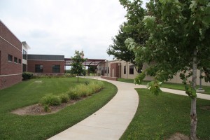The newly renovated north building at LLCC-Taylorville features design elements that complement the south building, constructed in 2011, to add to the “campus” feel. 