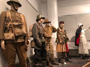 World War I uniform exhibit