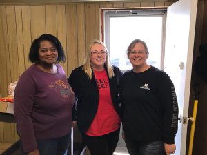 Charity Griggs, CEFS Montgomery County Outreach Coordinator; Christine Marietta, LLCC-Litchfield Administrative Assistant; and Tisha Miller, LLCC-Taylorville and Litchfield Enrollment Coordinator