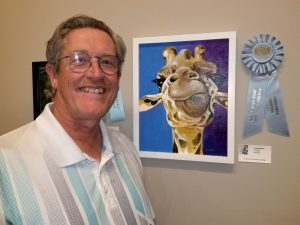 Greg Walbert with "Giraffe," honorable mention