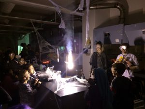 Chemistry experiment in the Haunted Lab