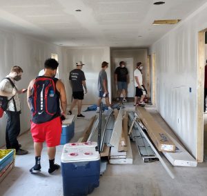 HVACR class at Habitat for Humanity house build