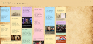 Padlet. Let's Write in the Field of History. Details for how writing in an integral part of careers with an emphasis in history. Link: https://llcc.padlet.org/lauriemyers/kwhiot0la3dwvh6g