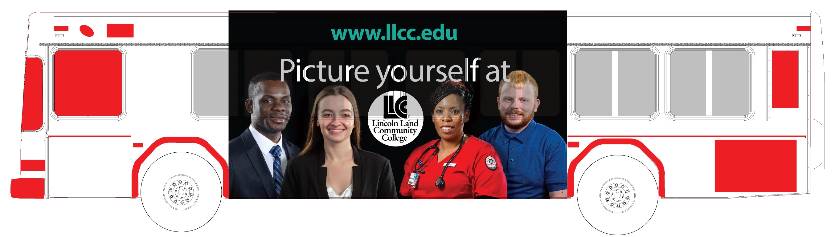 Ad on bus. www.llcc.edu Picture yourself at LLCC Lincoln Land Community College 