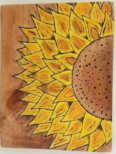 Painting of sunflower