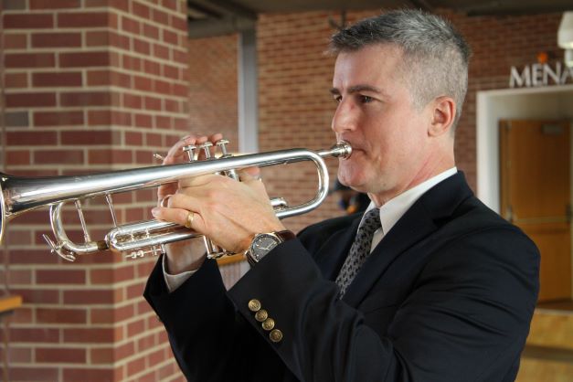 Veteran's Day trumpet player