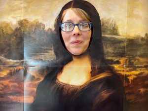 Claire as Mona Lisa