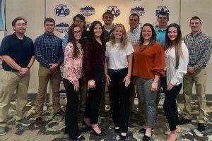Photo of 12 LLCC ag club students who competed in the national PAS conference