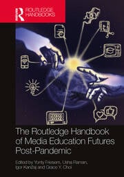 Book cover "The Routledge Handbook of Media Education Futures Post-Pandemic"