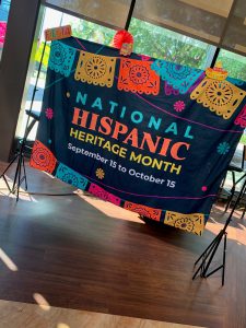 National Hispanic Heritage Month sign. September 15 to October 15