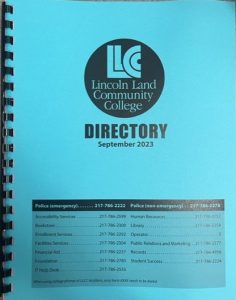 Cover of September 2023 LLCC Phone Directory