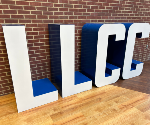 LLCC block letters