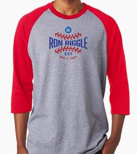 Ron Riggle Day baseball tshirt.