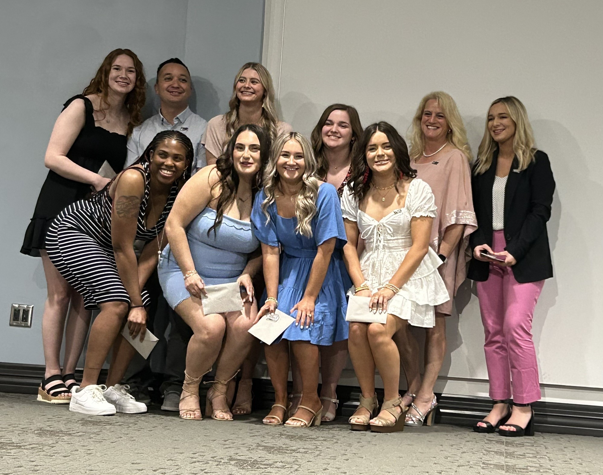10 graduating students from the Respiratory Care Class of 2024, pinning ceremony.