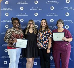 Memorial employees earning their CNA through LLCC.