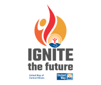 Ignite the Future. United Way of Central Illinois logo.