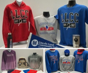 Red, blue and white Logger merchandise. Includes, hats, tshirts, sweatshirts and more.