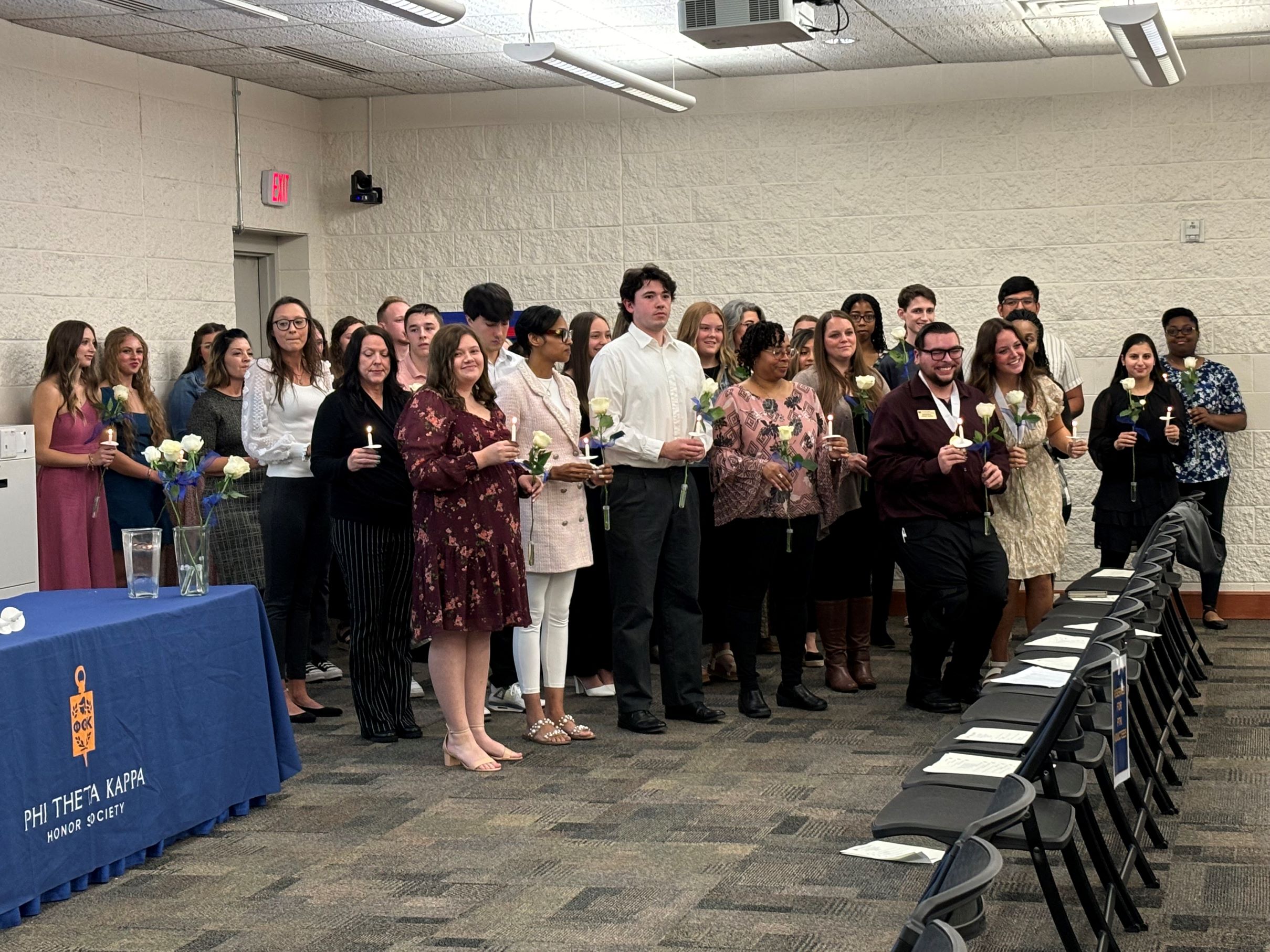 Group photo of the fall 2024 PTK inductees.