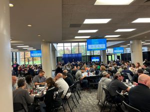 LLCC faculty and staff in the Student Union for Professional Development Day.