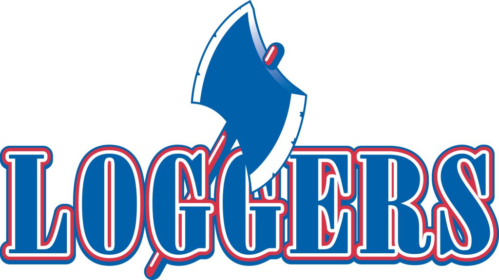 Loggers logo with axe